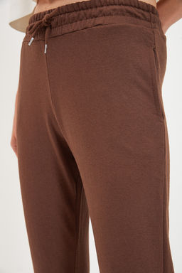 Kahverengi Basic Jogger Ince Orme Esofman Alt? Pantolon TWOAW21EA0194