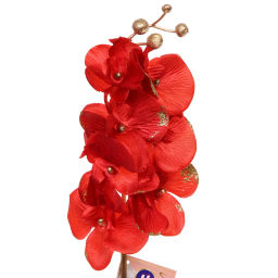 Искусственные цветы "FLOWERS GLAMOUR" 72см Орхидея красная