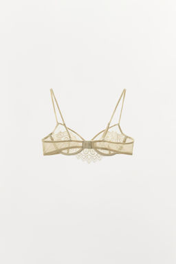 BRALETTE AROS ENCAJE / Crudo - Zara фото 5