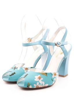 EG21-10 BLUE Босоножки женские (натуральная кожа)