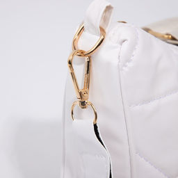 Сумка-багет на молнии, цвет белый - Simaland фото 5