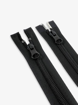 Цена за 5 шт. Молния «Спираль», №10, разъёмная, 2 замка, замки автомат, 110 см, чёрная