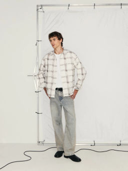 Рубашка в клетку relax fit / Zarina  фото 2