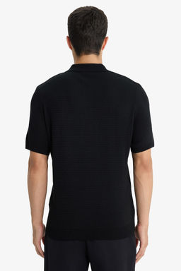 Standart Fit Polo Yaka Triko K_sa Kollu Ti__rt - Defacto фото 6