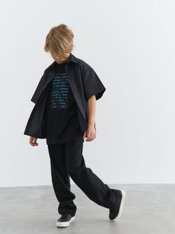 Футболка оверсайз Уголь с принтом 7+ - Bungly фото 5