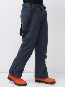 Горнолыжный костюм анорак мужской зимний темно-серого цвета 389TC - Leifensh фото 34