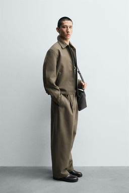 BALLOON FIT PLEATED TROUSERS - Zara фото 4