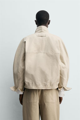 CAZADORA CUELLO CONTRASTE / Crema - Zara фото 3