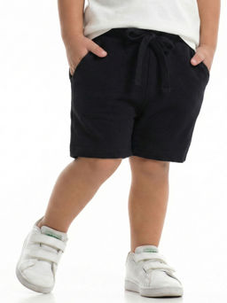 Шорты черные однотонные 22-1640 черный - Mini maxi фото 2