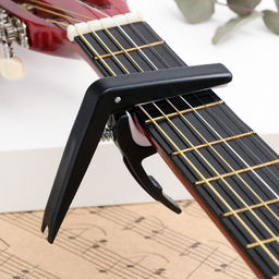 Каподастр Music Life, зажим для струн, черный, пластиковый