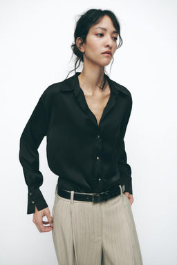 SATIN SHIRT - Zara фото 18
