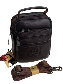 Сумка мужская из натуральной кожи, цвет коричневый