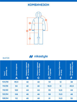 Комбинезон 8м0726 деним/серый - Nikastyle фото 4