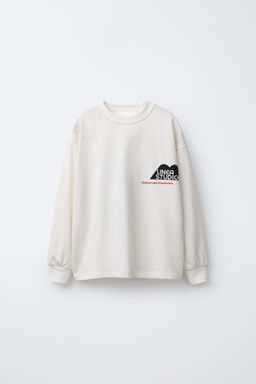 FLOCKED PRINT T-SHIRT