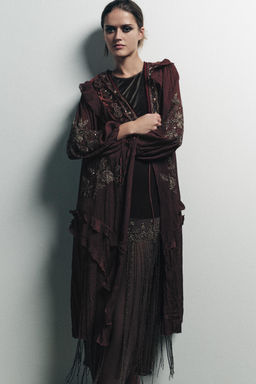 COMBINED GEORGETTE SEQUIN TOP