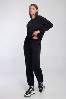 Арт. 2908Костюм женский с начесом 44-52 (5 шт) Цвет:черный - Калинка фото 4
