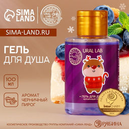 Цена за 2 шт. Гель для душа, аромат черничного пирога, 110 мл, URAL LAB