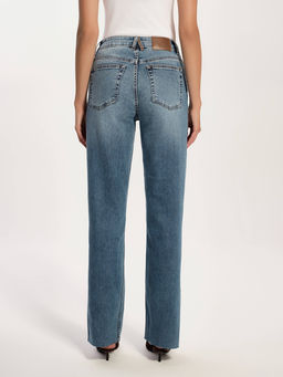 CONTE CON-738 Джинсы straight c разрезами и необработанным краем blue - Conte elegant фото 4