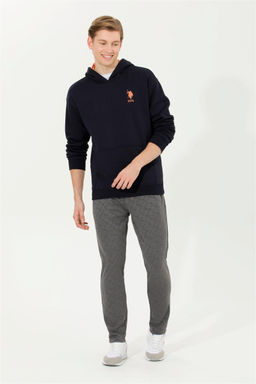 U. S. Polo Assn Мужская темно-синяя комфортная толстовка с капюшоном - U.s. polo assn фото 10