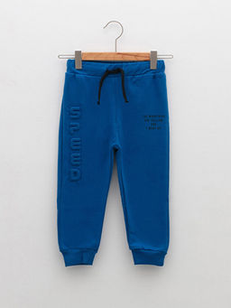 Beli Lastikli Bask?l? Erkek Bebek Jogger E?ofman Alt