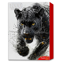 Пазлы 1000 "Хищный взгляд пантеры"