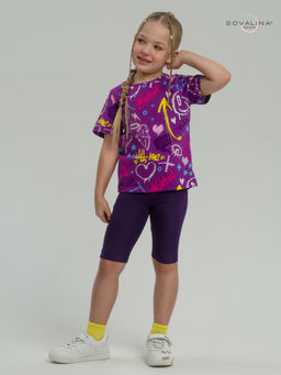 Костюм Актив граффити слива-фиолет - Sovalina фото 6