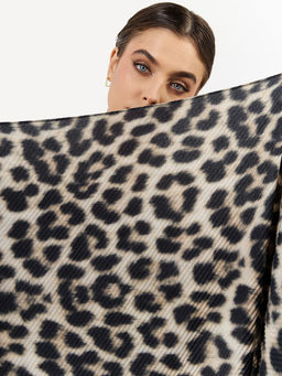 Большой, мягкий, тонкий и очень нежный двусторонний палантин с рисунком - Tantino фото 9