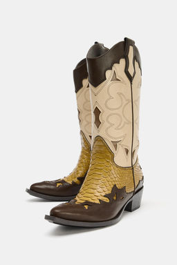 BOTA COWBOY COMBINADA / Multicolor - Zara фото 3