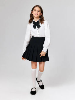 ACOOLA / Блузка детская для девочек Anatilda белый  фото 4