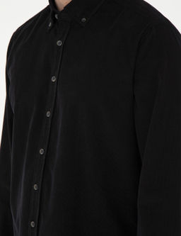 Рубашка Regular Fit черная длинный рукав