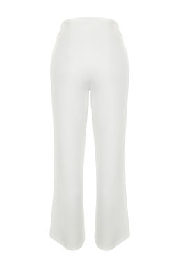 TRENDYOLMILLA Ekru Yuksek Bel Wide Leg Genis Paca Dokuma Pantolon TWOAW24PL00332 фото 8