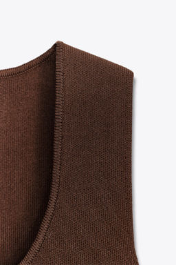 CONTRAST KNIT DRESS - Zara фото 8