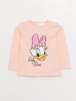 Bisiklet Yaka Uzun Kollu Minnie Mouse Bask?l? K?z Bebek 2li Pijama Tak?m? - Waikiki фото 2