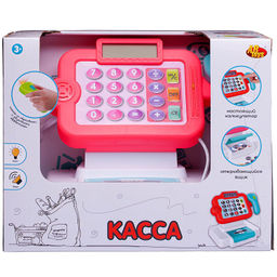 Игровой набор ABtoys Помогаю Маме. Касса Играем в магазин, розовая  фото 3