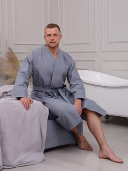 ХАЛАТ УДЛИНЕННЫЙ КИМОНО ВДК-СЕР-973 - Ашматекс фото 7