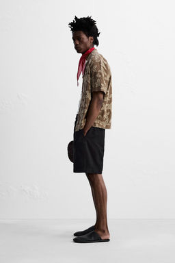 RELAXED FIT BERMUDA SHORTS WITH PLEATS - Zara фото 4