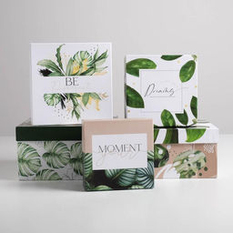 Набор подарочных коробок 5 в 1 Тропический, 14 14 822 22 12 см