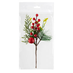 Blumentag VDF-125 Веточка хвойная с ягодами 3 х 1 шт. 26 см 01