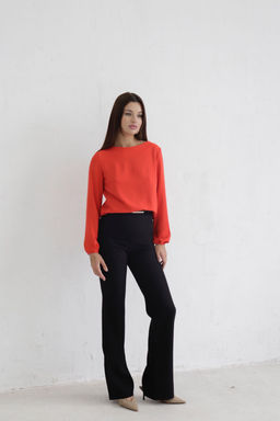 Блуза прямого силуэта с вырезом лодочка - Martichelli фото 22