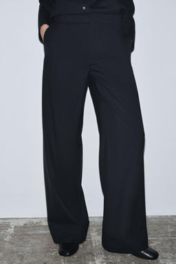 100% WOOL TROUSERS ZW COLLECTION - Zara фото 7