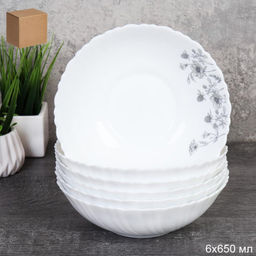 Набор салатников 6 штук 650 мл 175 мм /TW-70XN (7522) /уп 8/ 748946