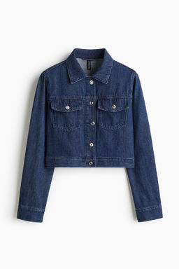 Cazadora denim cropped