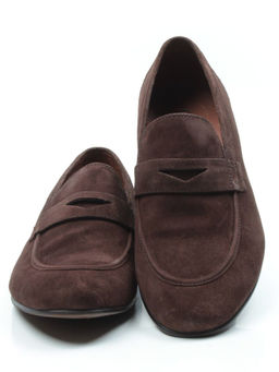 02-1912-57-72 BROWN Полуботинки мужские (натуральная замша) - Фабричный китай фото 11