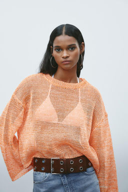 RIBBED KNIT SWEATER - Zara фото 5