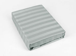 Комплект постельного белья 4254/1-БЧ Дуэт сатин рис."14-4504" цв. серо-бирюзовый 2*2