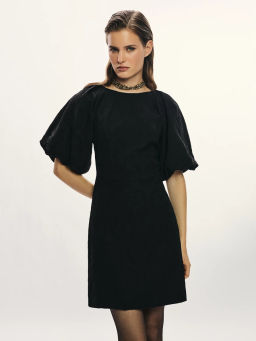 Платье мини с объемными рукавами / Zarina