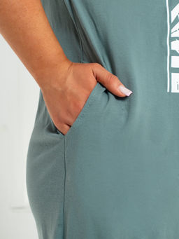 Платье женское кулирка "ГАРМОНИЯ" СЕРО-ЗЕЛЕНЫЙ