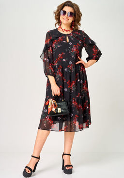 Платье EVA GRANT 7281А цветочный принт