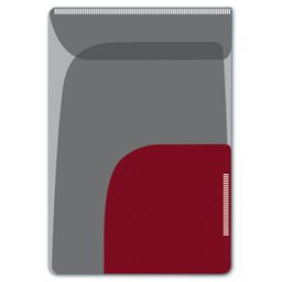 Цена за 2 шт. Папка-уголок для заметок арт.46728/12 ЧЕРНЫЙ + КРАСНЫЙ
