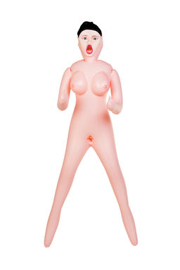 Кукла надувная Dolls-X by TOYFA Scarlett, брюнетка, с тремя отверстиями, кибер вставка, вагина-анус